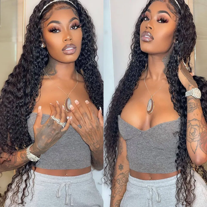 [Glueless Wig] HD 4x4 & 5x5 Lace Pre-cut Wigs Deep Wave Glueless  Wigs With Invisible Knots Baby Hair