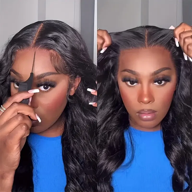 $170=28''丨[Glueless Wig] Body Wave 6x4 Lace Front Pre-cut Easy To Wear Wig  Glueless Wigs(No Code Need)