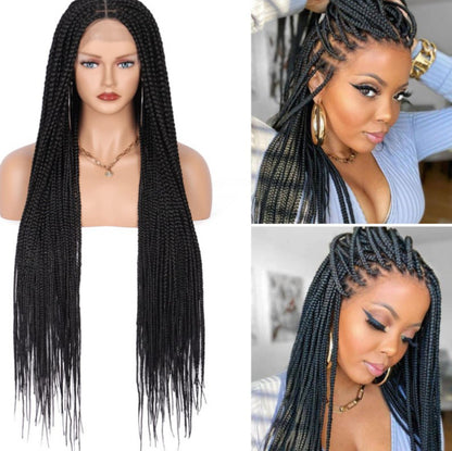 Knotless Box Braided Wigs Cornrow Braids Lace Wigs Full Lace Braids Hair Wig
