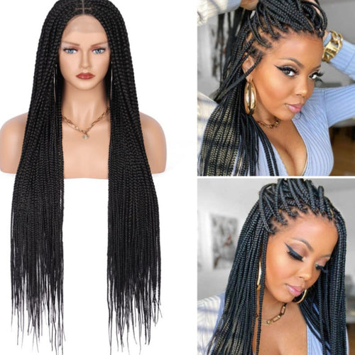 Knotless Box Braided Wigs Cornrow Braids Lace Wigs Full Lace Braids Hair Wig