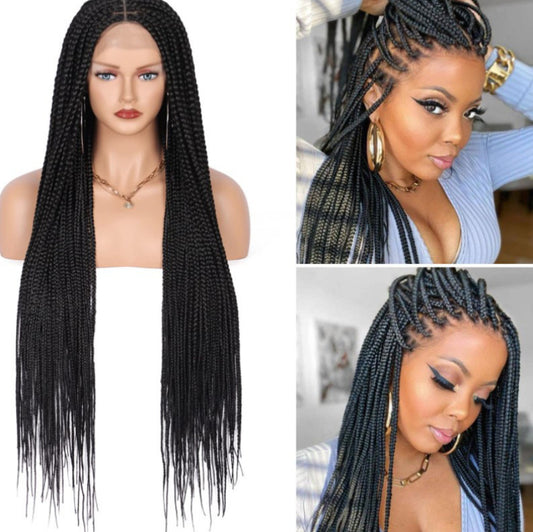 Knotless Box Braided Wigs Cornrow Braids Lace Wigs Full Lace Braids Hair Wig