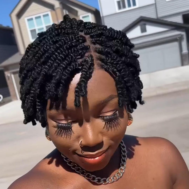 Twist-out Afro Pixie Invisi Drawstring Wig