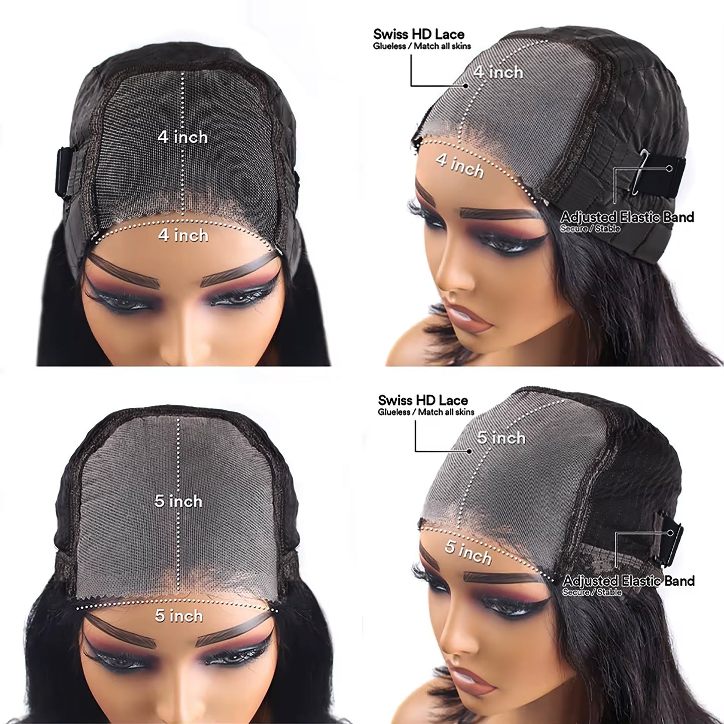 [Glueless Wig] Hair Color #350 Straight Wig 4x4 & 5x5 Pre-cut Lace Easy To Wear Glueless Wigs