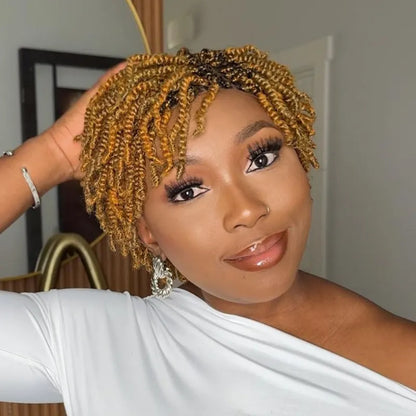 Twist-out Afro Pixie Invisi Drawstring Wig