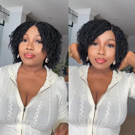 Afro kinky Micro Twist Flexi-fit Invisi Drawstring Wig