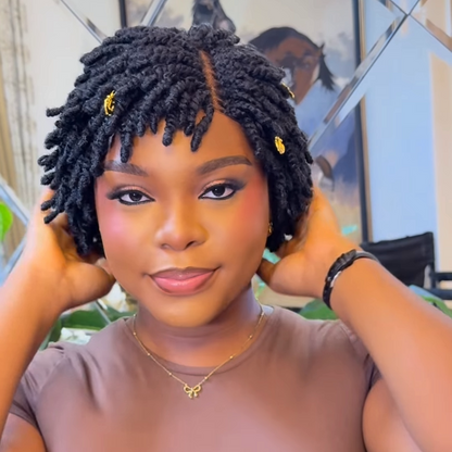 Pretty Glueless light weight Twist-out Afro Pixie Invisi Drawstring Wig