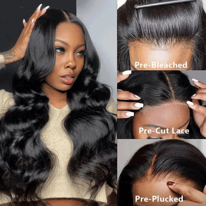 $170=28''丨[Glueless Wig] Body Wave 6x4 Lace Front Pre-cut Easy To Wear Wig  Glueless Wigs(No Code Need)
