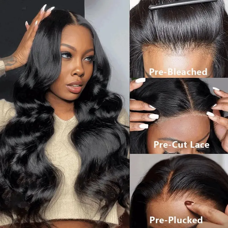 $170=28''丨[Glueless Wig] Body Wave 6x4 Lace Front Pre-cut Easy To Wear Wig  Glueless Wigs(No Code Need)