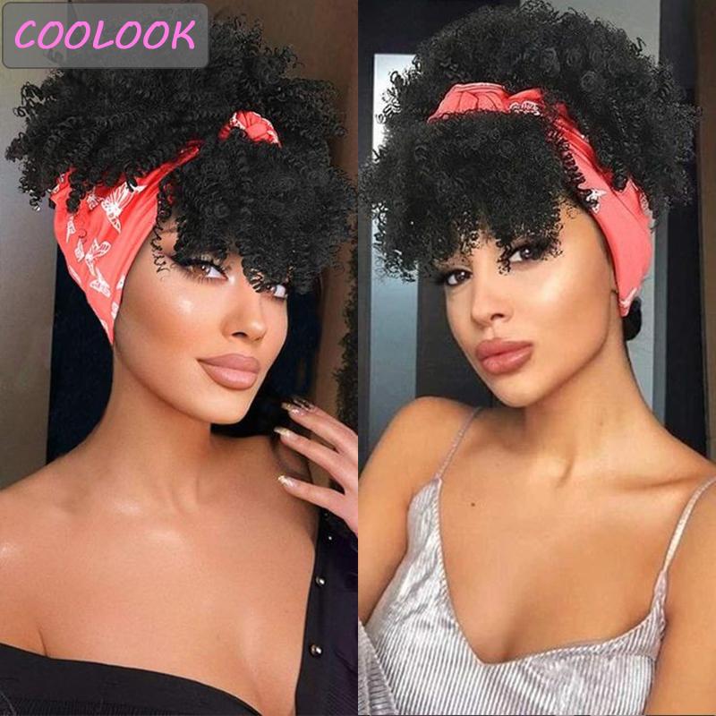 Hot Sexy Kinky Curly Wigs with Butterfly Headband