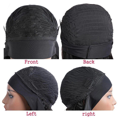 Kinky Curly Natural Black Wig With Headband