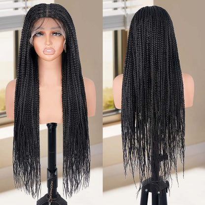 Knotless Box Braided Wigs Cornrow Braids 13x4 Front Lace Wigs
