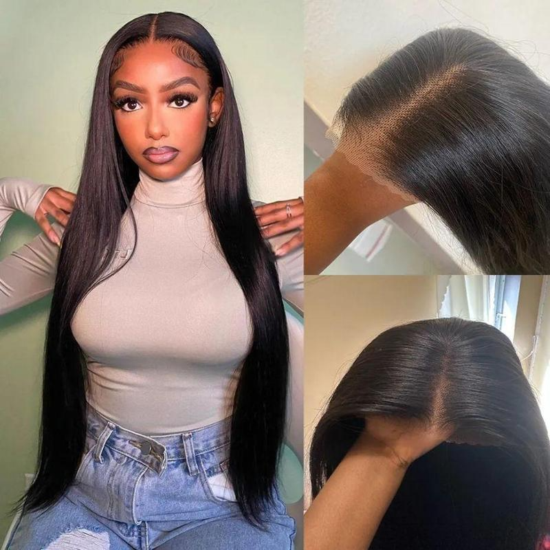 [Glueless Wig]  6x4 HD Lace Glueless Straight Wigs 3D Dome Cap Pre-Cut Wigs for Women