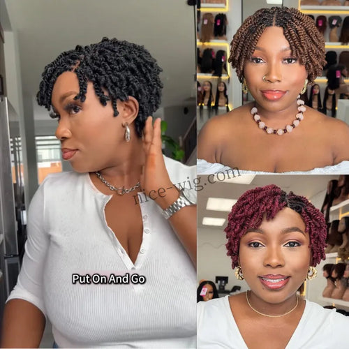 Twist-out Afro Pixie Invisi Drawstring Wig