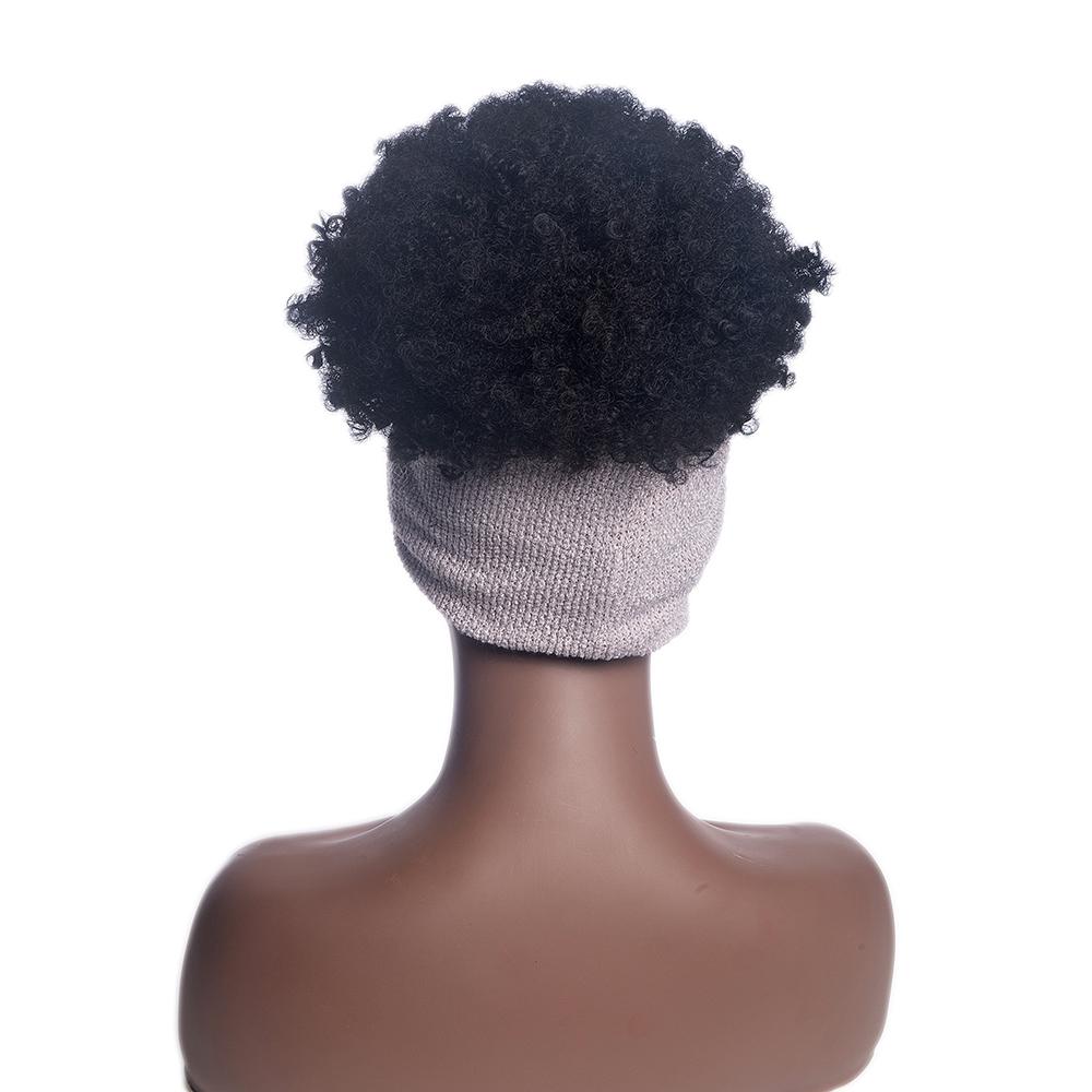 Hot Sexy Kinky Curly Wig with Bowtie Pink Headband