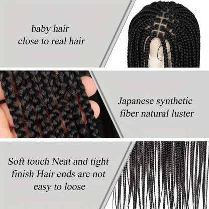 Knotless Box Braided Wigs Cornrow Braids Lace Wigs Full Lace Braids Hair Wig