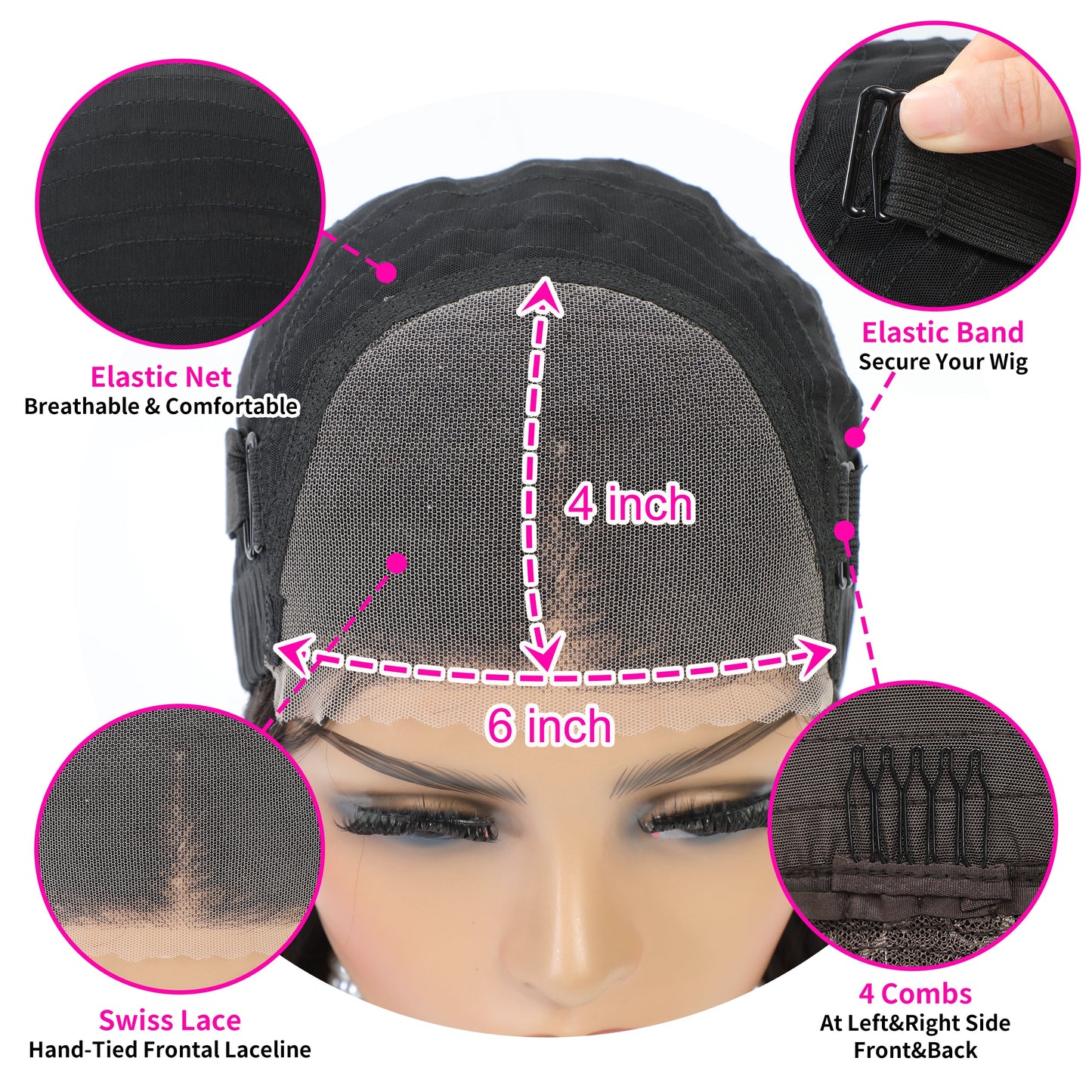 $170=28''丨[Glueless Wig] Body Wave 6x4 Lace Front Pre-cut Easy To Wear Wig  Glueless Wigs(No Code Need)