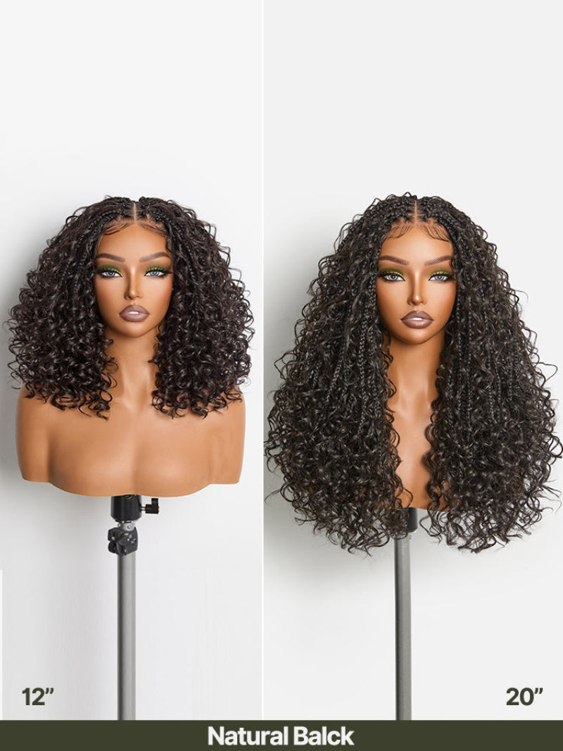 Boho Braids Water Wave Wig 13x6 HD Pre-Cut Lace Glueless