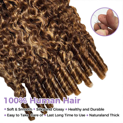 Easy-Install #4/27 Highlight Burmese Curly Crochet Hair