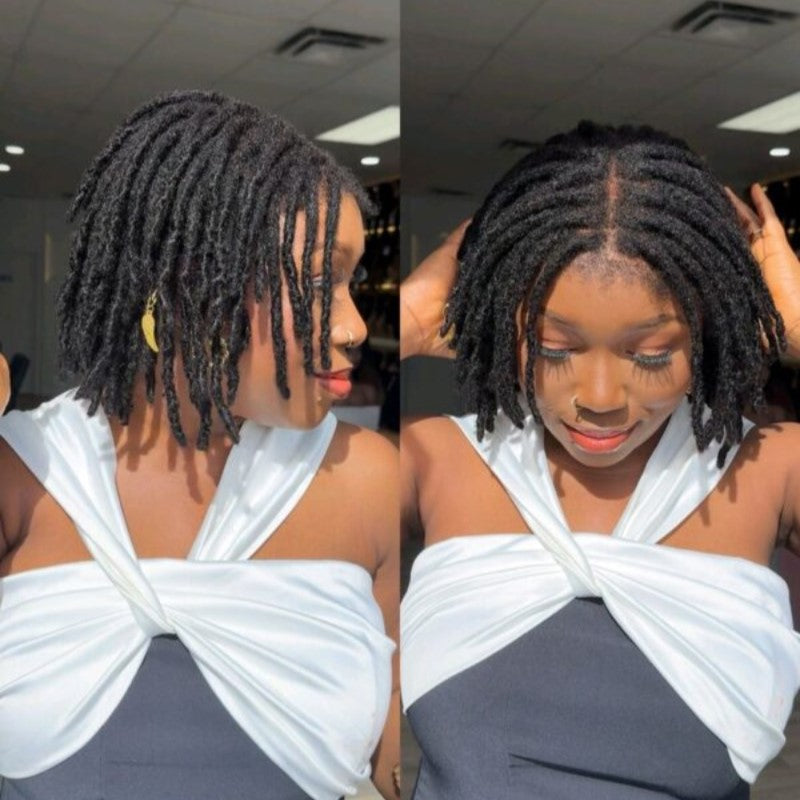 Afro kinky Dreadlocs Micro Twist Flexi-fit Invisi Drawstring Wig