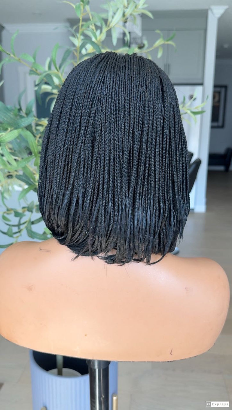Knotless Classic Braided Bob Invisi Drawstring Wig