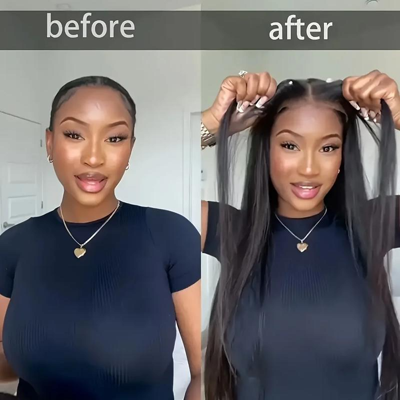 [Glueless Wig]  6x4 HD Lace Glueless Straight Wigs 3D Dome Cap Pre-Cut Wigs for Women