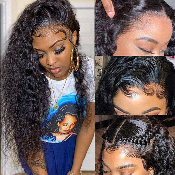 [Glueless Wig] 3D Dome Cap Water Wave Ready To Go Glueless HD 6X4 Lace Pre-Cut Closure  Wig